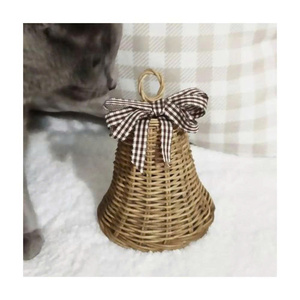 Bring Rustic Holiday Charm to Your Collection with Handmade Rattan Bells from Vietnam for Christmas Retail - Product Image 1