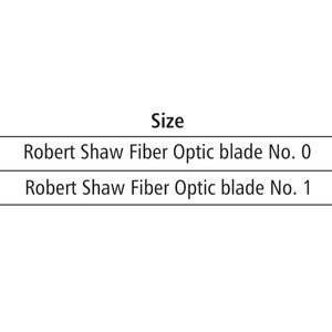 Hojas de Laringoscopio de Fibra Óptica Robert Shaw |   Set de laringoscopio de fibra óptica |   Juego de 2 cuchillas con mango y embalaje - Product Image 3