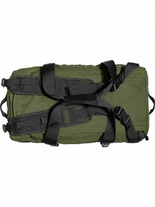 Sac de voyage en toile vert olive avec fermeture éclair, design durable, sac de sport grande capacité - Product Image 3