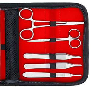 Kit de suture, kit d'instruments médicaux pour la pratique, instruments chirurgicaux manuels pour la formation des étudiants en médecine, pour les hôpitaux et les ORL - Product Image 3