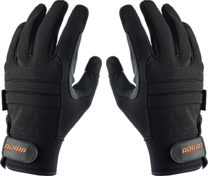 ถุงมือช่าง Adiha Impex ระดับพรีเมียม ระบายอากาศได้ดี ทนความร้อน หนา 8 มิล ไซส์ XL เย็บแบบพิเศษ สีดำและสีส้ม - Product Image 4