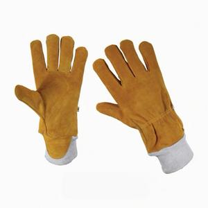Best Quality Fire Fighter <b>Gloves</b> Cow Split Leather With <b>Moisture</b> Barer Fire Fighter <b>Gloves</b> for Fireman - Product Image 1