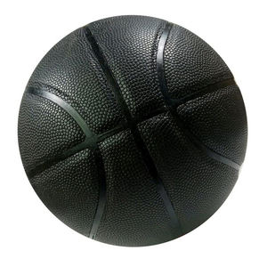 Ballons de basket-ball en cuir de qualité supérieure pour l'exportation, couleur noire, pour l'entraînement et la pratique, taille officielle - Product Image 1