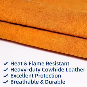 Wholesale Premium Quality Custom Design Leather Welding <b>Sleeves</b> Durable Heat Resistant <b>Arm</b> Guards Safety Workwear-OEM/ODM - Product Image 2