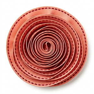 ริบบิ้นโกรเกรนสีพีชคอรัลแดงขอบเย็บขนาด 25 มม. พร้อมส่งจำนวนมาก เหมาะสำหรับกิ๊บติดผม ของขวัญ ห่อของขวัญ ตกแต่งงานปาร์ตี้ และงานฝีมือ - Product Image 3