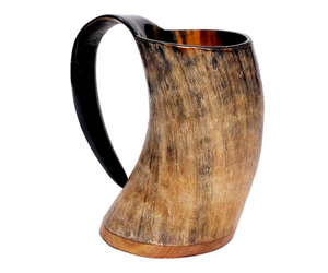 Taza de Cuerno de Búfalo Hecha a Mano en India, 100% Auténtica, Pulida, de Primera Calidad - Product Image 1