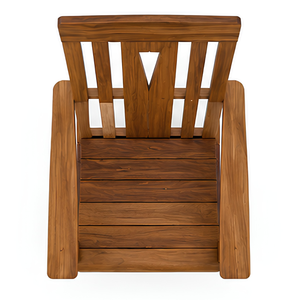 Chaise longue d'extérieur en teck massif, chaise de relaxation en bois massif pour jardin, patio, hôtel, resort, villa et usage domestique. - Product Image 4