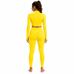 Premium Womens 2 Piece Yoga Set Seamless Sports Bra High Waist Leggings Quick Dry Stretch SMART FABRIC Breathable Fitness Gym - Product Image 2