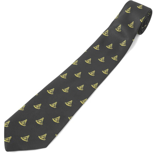 Corbata Masónica 2026 Master Blue Lodge California con Emblema Dorado Impreso por Transferencia Térmica, Personalizada OEM/ODM, Regalia Masónica - Product Image 1