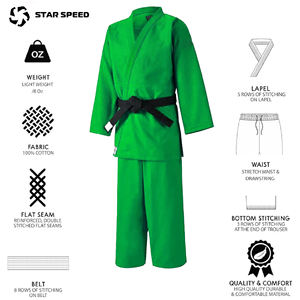 ชุดยูโดและบราซิลเลียนยิวยิตสูสำหรับผู้ชายแบบคลาสสิก ผ้าคุณภาพสูง เหมาะสำหรับการฝึกซ้อมและการฝึกซ้อมประจำวัน ขายส่ง ระบายอากาศได้ดี รับผลิตแบบ OEM - Product Image 4