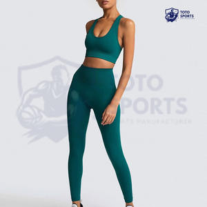 Conjunto de Yoga para Mujer de Alta Calidad, Transpirable, Ligero, Moderno, Cómodo, de Tela de Alto Rendimiento, del Mejor Proveedor, para Correr y Hacer Ejercicio - Product Image 5