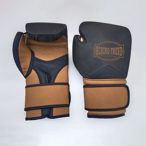 Logo personnalisé professionnel Fit gants de boxe en cuir de vachette personnalisé meilleur Muay Thai formation poinçonnage gants de boxe or - Product Image 1