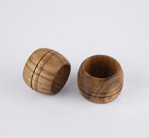Fabricante y Exportador de Origen Indio que Vende Ampliamente Juegos de 4 Anillos de Papel para Servilletas de Madera a un Excelente Precio de Mercado - Product Image 1