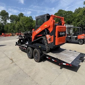 Chargeuse compacte sur chenilles Kubota de qualité industrielle avec attache broyeur forestier, dotée d'un moteur PLC et d'une robustesse compacte - Product Image 1