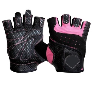 Guantes Deportivos Antideslizantes para Gimnasio, con Protección de Palma Acolchada de Silicona, Transpirables, Resistentes a Impactos, para Levantamiento de Pesas, Medios Dedos - Product Image 2