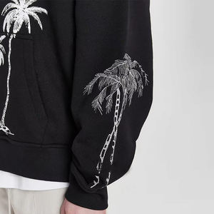 Sweat à capuche brodé de qualité supérieure, streetwear, pull personnalisé de haute qualité, basiques en coton mélangé, tailles variées, vente en gros, sweat à capuche imprimé - Product Image 6