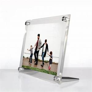 Clear 8x6 Inch Acrylic Photo <b>Frame</b> Stand Freestanding Horizontal <b>Picture</b> Display Holder for Home, Office, and Gift Use - Product Image 6