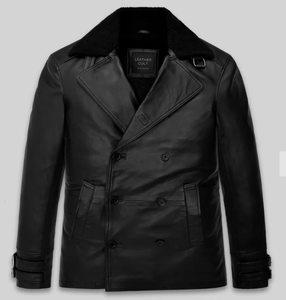 Veste en cuir unisexe modèle 2026 – Écologique, respirante, coupe-vent, col montant, logo frontal, style vintage - Product Image 1