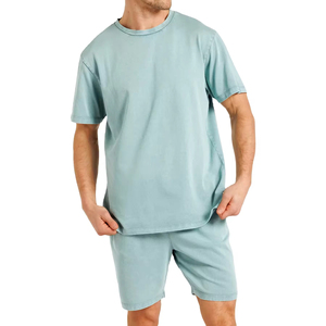Ensemble de sport pour homme à manches courtes, t-shirt à manches courtes et short, ensemble deux pièces, mode décontractée, ensemble de shorts d'été - Product Image 1