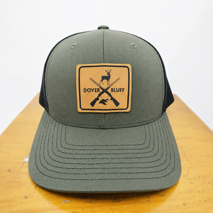 Casquette de camionneur en cuir personnalisée Injae Vina à 6 panneaux avec logo, en tissu OEM, unisexe, toutes saisons, casquettes de sport de haute qualité - Product Image 1