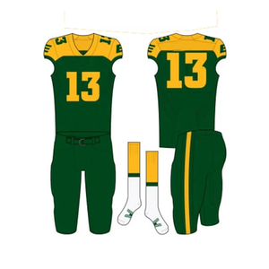 Uniforme de football américain personnalisé, léger, respirant, en maille, à manches courtes, de haute qualité, nouveau style, uni, grande taille - Product Image 2