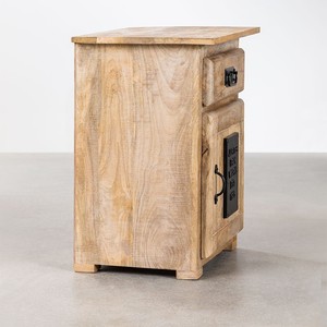 Vandana Amber Tone mango wood nightstand - Product Image 3