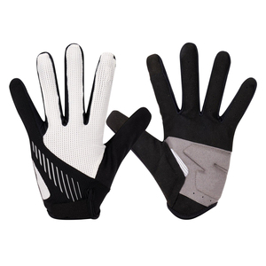Gants de moto et de cyclisme unisexes en cuir multi-saisons, protection complète des doigts et de la paume, impression personnalisée, protection en caoutchouc imperméable - Product Image 3