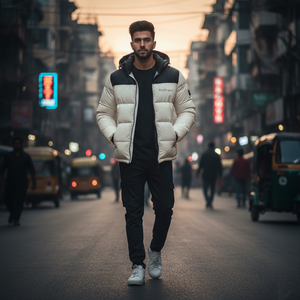 Veste d'hiver en duvet RexFit Sports avec logo personnalisé brodé pour hommes et femmes, fabrication OEM ODM directe d'usine - Product Image 3