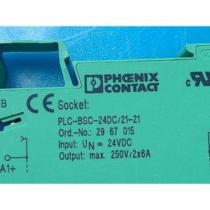 PHOENIX CONTACT 2961215+PLC-BSC-24DC/21-21 อะไหล่อุปกรณ์เซมิคอนดักเตอร์รุ่นเก่า ใช้แล้วตามสภาพเดิม - Product Image 1