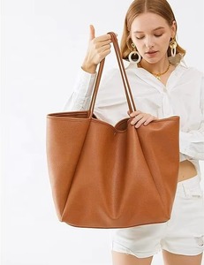 Oversize Pu Leather <b>Tote</b> Women Weekender Bag Shopper Handbag Travel Purse Shoulder Bags - Product Image 6