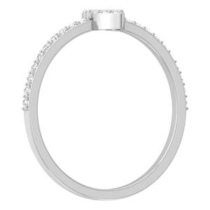 แหวนหมั้นเพชรกลมแบบวินเทจแหวนแต่งงานสำหรับผู้หญิง10K 18K ชุบทองในห้องปฏิบัติการ - Product Image 4