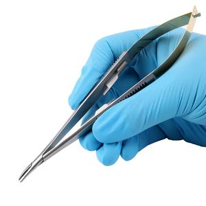Porte-aiguille Castroviejo manuel en argent, forceps chirurgical dentaire droit, instrument orthodontique ergonomique en acier inoxydable - Product Image 6