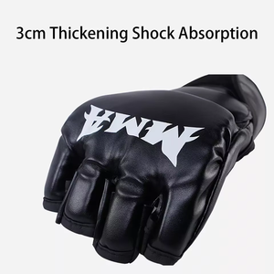 Gants de boxe MMA professionnels personnalisés XERET SPORTS en cuir PU avec fermeture auto-agrippante, légers pour l'entraînement et le sparring - Product Image 4