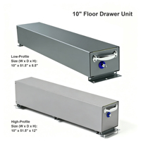 Unité de rangement modulaire robuste en acier pour tiroir de plancher, boîte de chargement sous étagère, glissières de benne de camion, organisateur de rangement