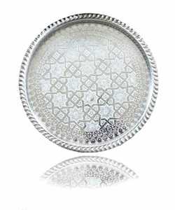 Bandeja de madera para servir con diseño floral azul y blanco, diseño tradicional chino, hecha a mano, forma rectangular - Product Image 4