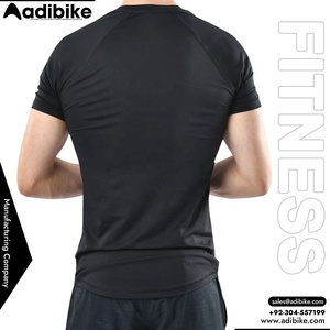 เสื้อยืดออกกำลังกายแขนครึ่ง100% เสื้อโพลีเอสเตอร์ออกแบบได้ตามต้องการ - Product Image 2