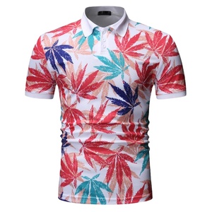 Nueva llegada Privet impreso Polo camiseta para hombre al por mayor de manga corta Casual precio barato último modelo de camiseta Polo para hombre - Product Image 3