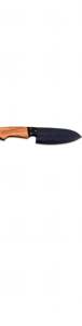 Cuchillo de chef Santoku de acero al carbono negro forjado a mano con mango de madera de olivo/nogal - Product Image 2