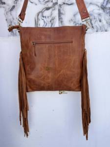 Nuevo Bolso de Hombro de Cuero con Flecos Hecho a Mano 2026, de Piel con Pelo, Diseño Único, Estilo Bohemio para Mujer - Product Image 4