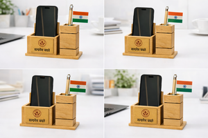 Plateau de table en bois naturel fait main - Durable, taille personnalisée, promotionnel, pour usage au bureau, pour la Fête des Mères, Noël, la remise des diplômes - Product Image 2