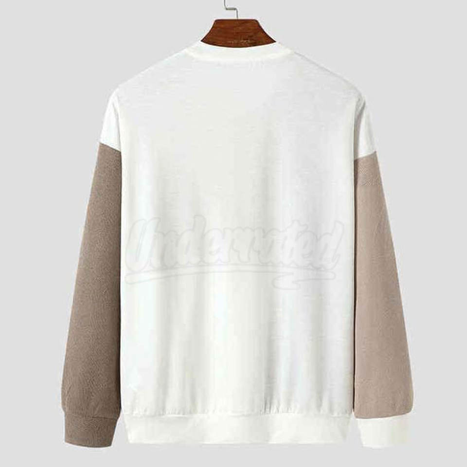 Custom Printed Logo 100% Cotton Men Sweatshirt Soft Fabric Crew Neck ...