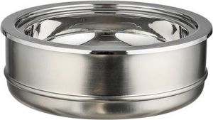 Ensemble de casseroles en acier inoxydable avec couvercle conique, isolé, écologique, durable, chauffe-plats, design moderne de luxe oriental pour fêtes, 24 cm - Product Image 4