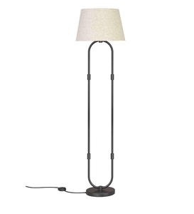 Lámpara de pie de lujo Daisy de algodón blanco con base de metal, OEM, ODM, bajo MOQ, precio de fábrica, venta al por mayor, suministro a granel - Product Image 4