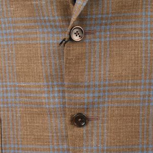 Blazer Homme Style Fraternité de Haute Qualité en Laine Mérinos à Carreaux, Simple Boutonnage, Revers Cranté, Veste de Costume Décontractée Personnalisée - Product Image 6