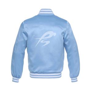 Chaqueta Varsity de Satén Personalizada para Hombre, 100% Poliéster, Invierno, Resistente al Viento, Ecológica, Tallas Grandes, Abrigo Casual Cálido con Bolsillos con Cremallera - Product Image 6