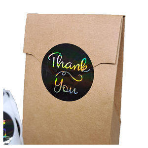 Pegatina holográfica láser impermeable gracias - Product Image 4