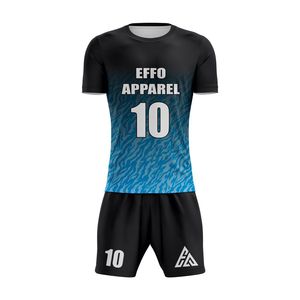 Uniformes de football personnalisés à manches courtes, couleurs personnalisées, légers, toutes saisons, prix d'usine en gros, confortables - Product Image 4