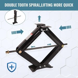 Set di 2 Martinetti a Forbice da 6500 Libbre con Maniglia per Camper, Rimorchi, Stabilizzatori, Camion, Auto, MPV, Berline - Product Image 3