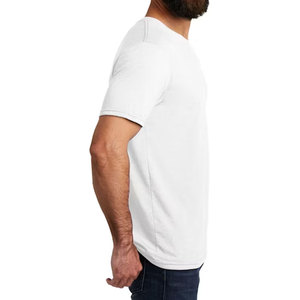 Custom Logo Men <b>Plain</b> <b>White</b> <b>Tee</b> Shirts 100% Cotton Blank Screen Print Embroidery Promotional Apparel Wholesale Bulk T Shirt - Product Image 3