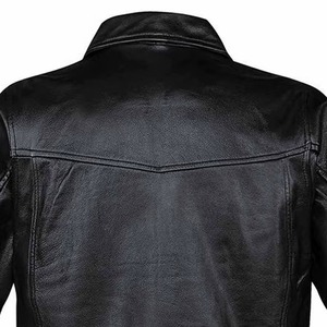 Chaqueta de cuero informal con cremallera para hombre, ropa de otoño e invierno, chaqueta de cuero de manga larga, chaqueta de moda para motocicleta. - Product Image 5